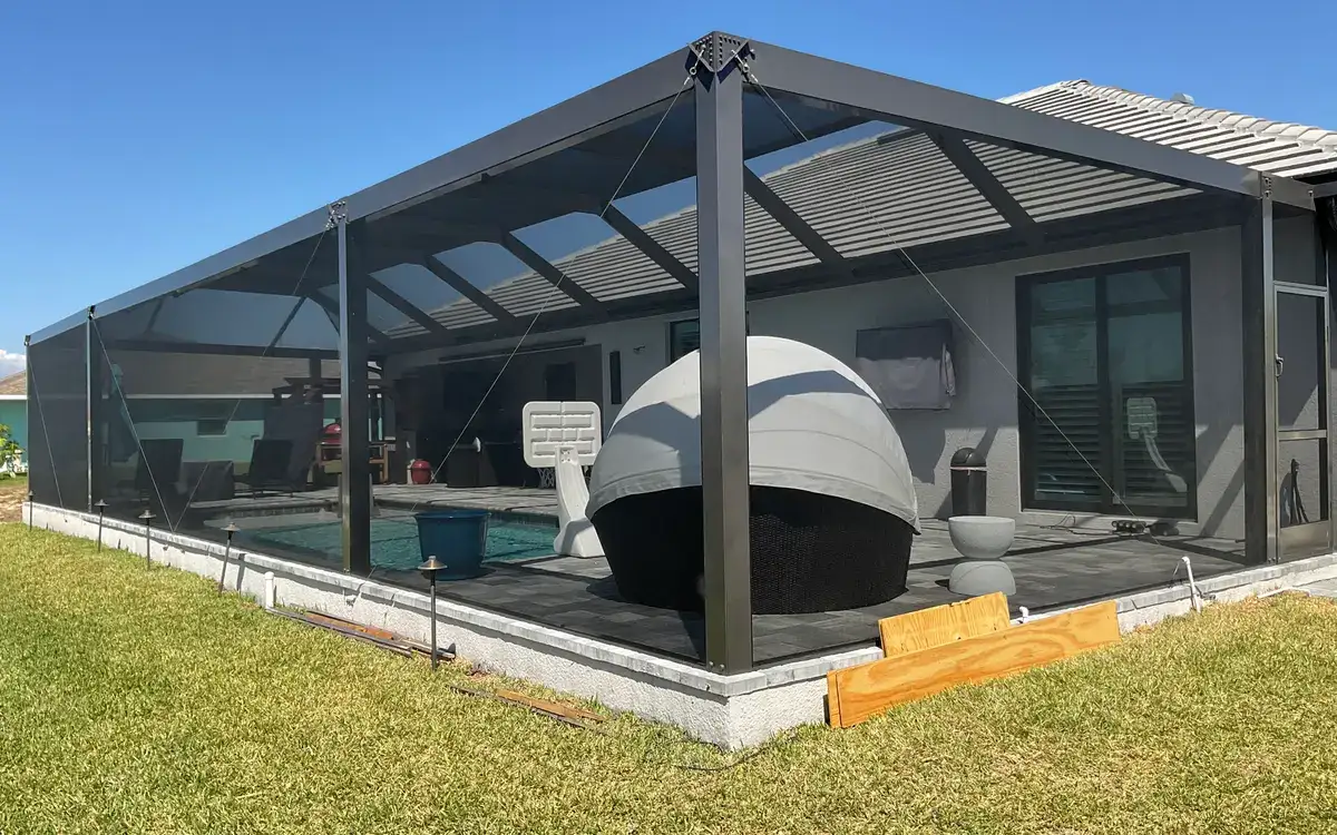 Cerramiento de piscina de aluminio en el sur de Florida